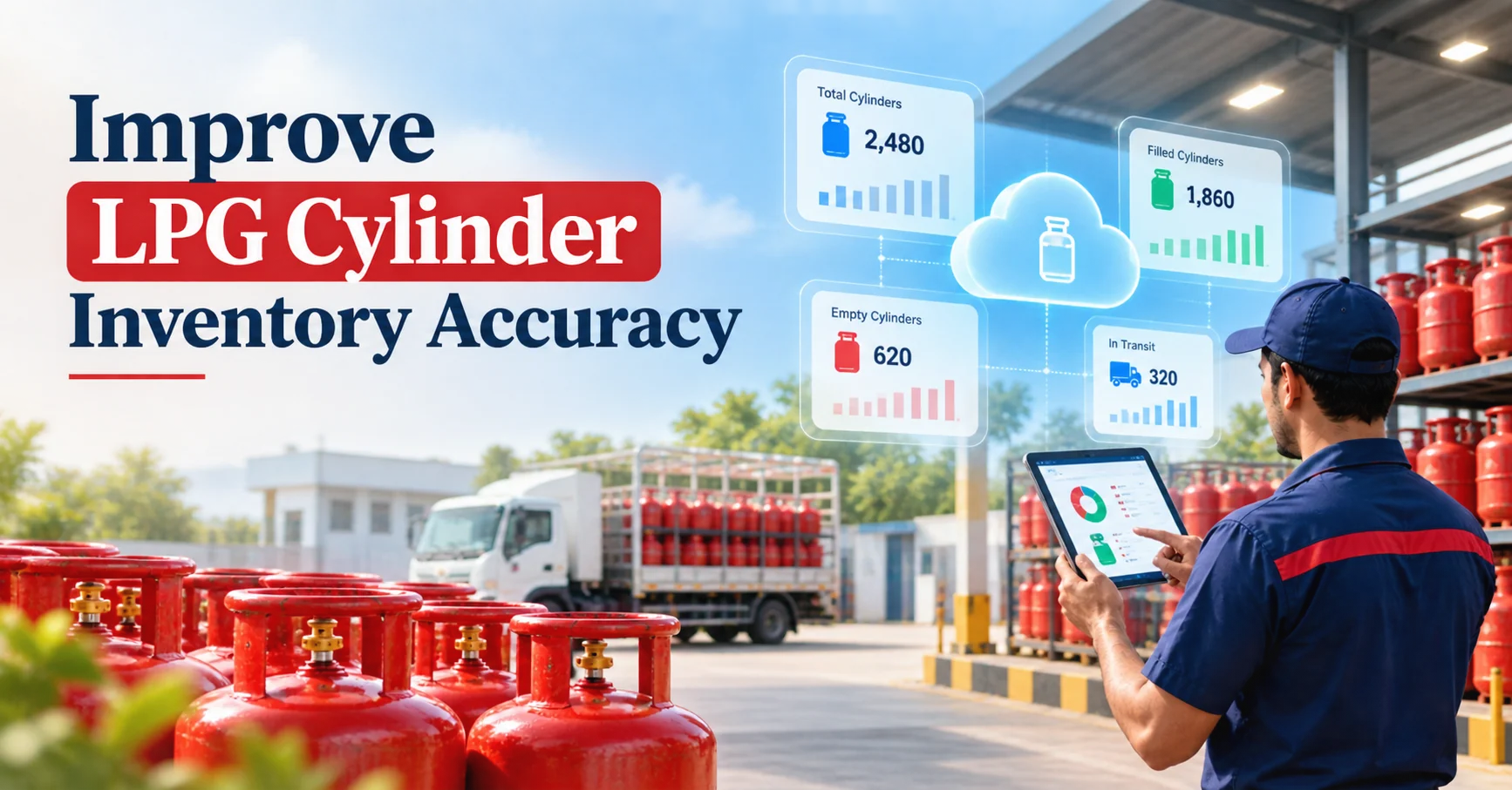 LPG cylinder inventory management for accurate stock tracking and agency operations